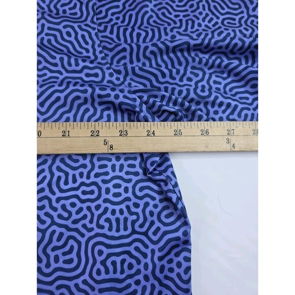 Inward Half Polo Shirt Mens XL Blue Golf Performance All Over Bear Print Wicking - Picture 3 of 5